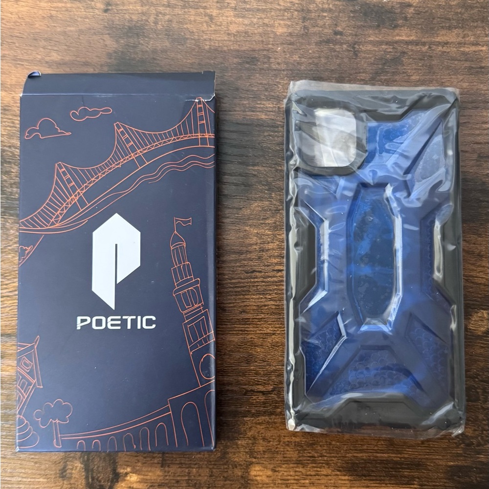 Poetic Blue and Black Phone Case